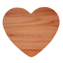 Load image into Gallery viewer, medium heart-shaped solid red alder board, 11x11
