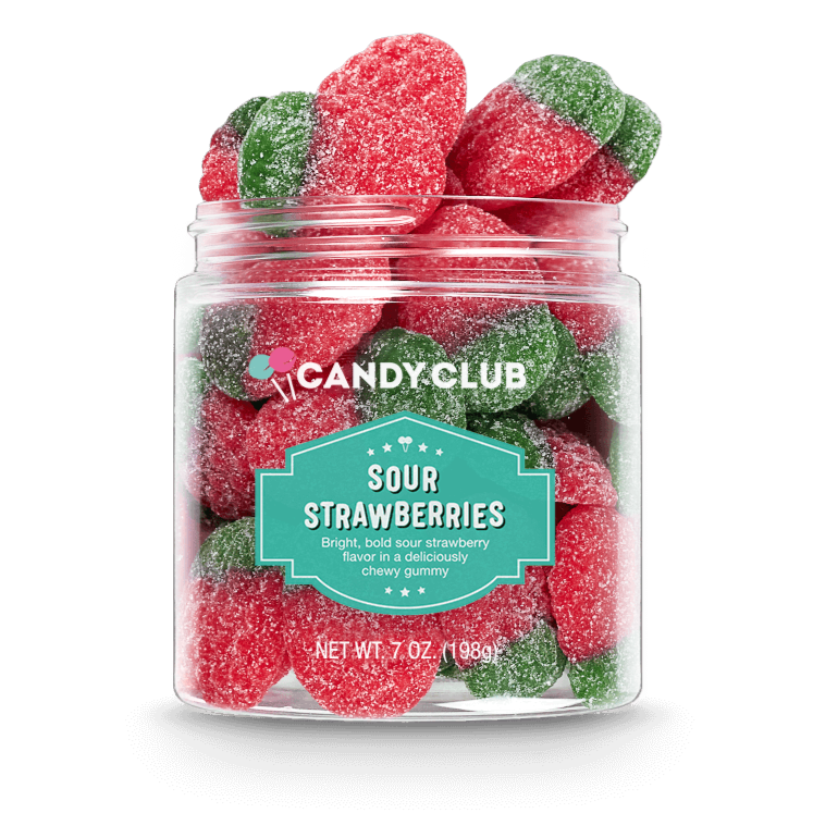 candy club - sour strawberries