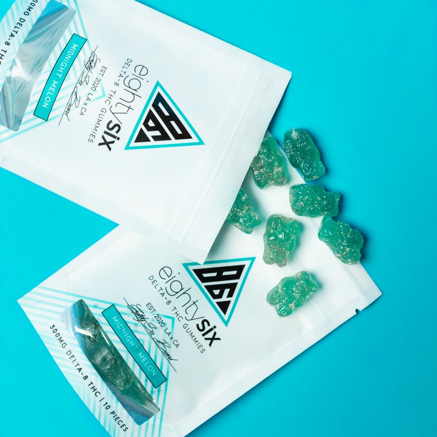 midnight melon - delta-8 thc gummies (adult-only cbd confection)