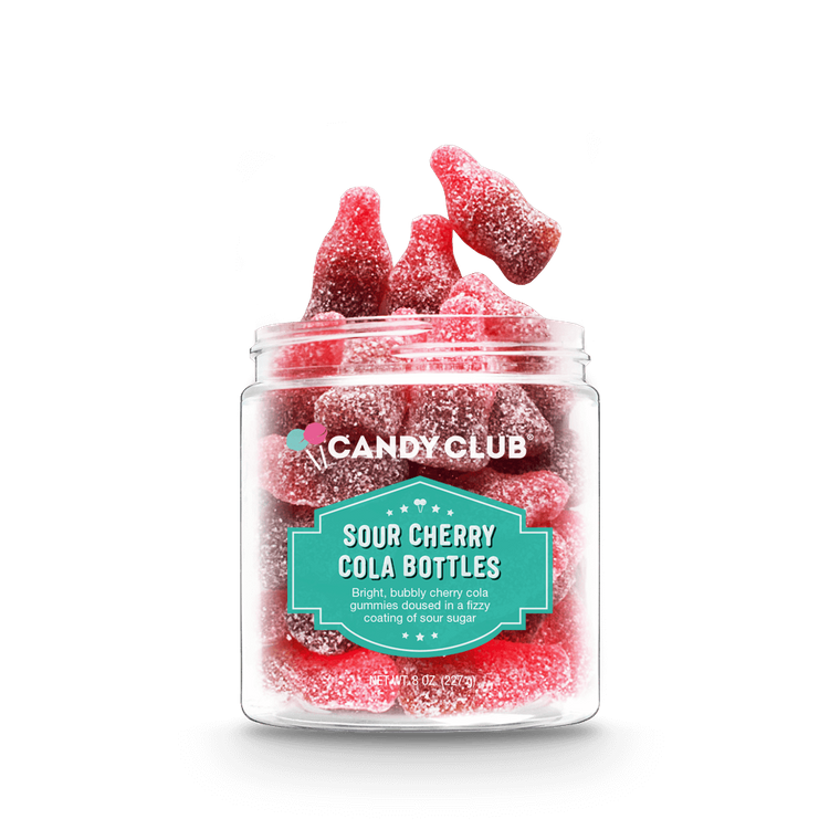 candy club - sour cherry cola bottles