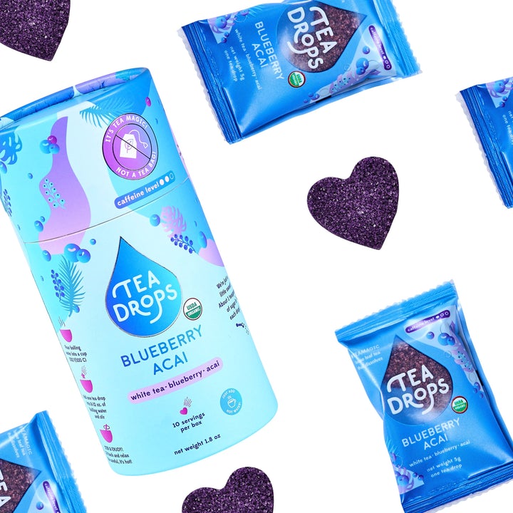 Tea Drops - Blueberry Acai (individual heart-shaped drops) x2